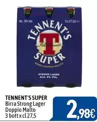 Tennent's - Super Birra Strong Lager Doppio Malto