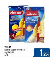Vileda - Guanti Super Universal Taglia S/M