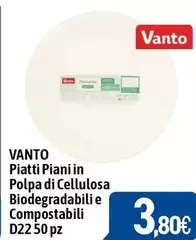 Piatti Piani In Polpa Di Cellulosa Biodegradabili E Compostabili