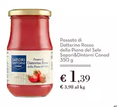 Sapori - Passata Di Datterino Rosso Della Piana Del Sele &Dintorni Sapori - Passata Di Datterino Rosso Della Piana Del Sele &Dintorni