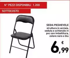 Blu - Sedia Pieghevole Blu - Sedia Pieghevole