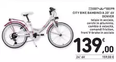 Denver - City Bike Bambino/A 20" 6V Denver - City Bike Bambino/A 20" 6V