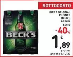 Becks - Birra Original Pilsner Becks - Birra Original Pilsner