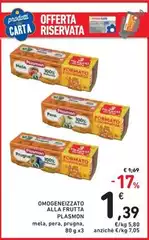 Plasmon - Omogeneizzato Alla Frutta Plasmon - Omogeneizzato Alla Frutta