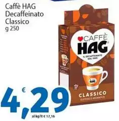 Hag - Caffè Decaffeinato Classico Hag - Caffè Decaffeinato Classico