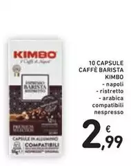 Kimbo - 10 Capsule Caffè Barista Kimbo - 10 Capsule Caffè Barista