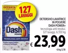 Dash - Detersivo Lavatrice In Polvere Power+ Dash - Detersivo Lavatrice In Polvere Power+
