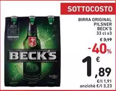 Becks - Birra Original Pilsner Becks - Birra Original Pilsner