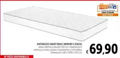 Solo - Materasso Smart Basic Memory 1 Piazza Solo - Materasso Smart Basic Memory 1 Piazza