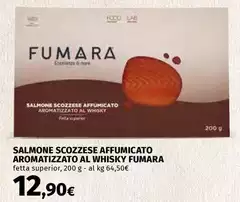 Fumara - Salmone Scozzese Affumicato Aromatizzato Al Whisky Fumara - Salmone Scozzese Affumicato Aromatizzato Al Whisky