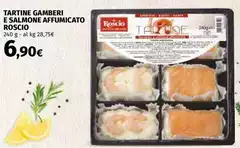 Roscio - Tartine Gamberi E Salmone Affumicato Roscio - Tartine Gamberi E Salmone Affumicato