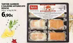 Roscio - Tartine Gamberi E Salmone Affumicato Roscio - Tartine Gamberi E Salmone Affumicato