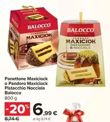 Balocco - Panettone Maxiciok O Pandoro Maxiciok Pistacchio Nocciola Balocco - Panettone Maxiciok O Pandoro Maxiciok Pistacchio Nocciola
