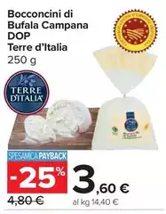 Terre d'Italia - Bocconcini Di Bufala Campana DOP Terre d'Italia - Bocconcini Di Bufala Campana DOP