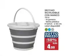 Secchio Richiudibile Con Manico Secchio Richiudibile Con Manico