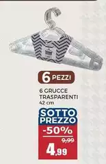 6 Grucce Trasparenti 6 Grucce Trasparenti