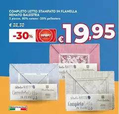 Renato Balestra - Completo Letto Stampato In Flanella
