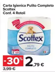 Scottex - Carta Igienica Pulito Completo Scottex - Carta Igienica Pulito Completo