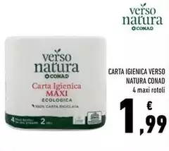 Conad - Carta Igienica Verso Natura Conad - Carta Igienica Verso Natura