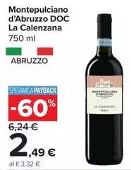 La Calenzana - Montepulciano D'Abruzzo DOC La Calenzana - Montepulciano D'Abruzzo DOC