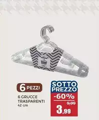 6 Grucce Trasparenti 6 Grucce Trasparenti