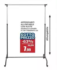 Appendiabiti Allungabile Con Ruote Appendiabiti Allungabile Con Ruote