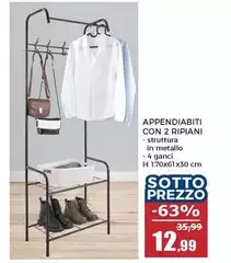 Appendiabiti Con 2 Ripiani Appendiabiti Con 2 Ripiani