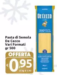 De Cecco - Pasta Di Semola Vari Formati