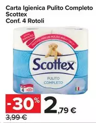 Scottex - Carta Igienica Pulito Completo Scottex - Carta Igienica Pulito Completo