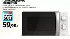 Cecotec - Forno A Microonde 1587 Cecotec - Forno A Microonde 1587