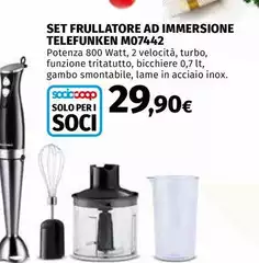Telefunken - Set Frullatore Ad Immersione M07442 Telefunken - Set Frullatore Ad Immersione M07442
