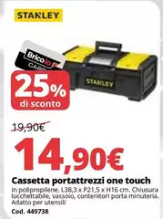 Stanley - Cassetta Portattrezzi One Touch Stanley - Cassetta Portattrezzi One Touch