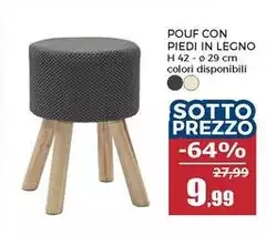 Pouf Con Piedi In Legno Pouf Con Piedi In Legno