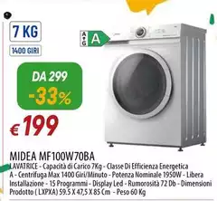 Midea - MF100W70BA Midea - MF100W70BA