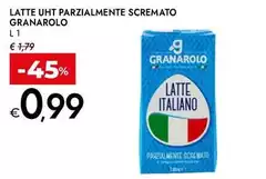 Granarolo - Latte UHT Parzialmente Scremato