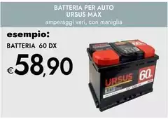 Ursus Max - Batteria 60 DX