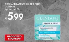 Clinians - Crema Idratante Hydra Plus Clinians - Crema Idratante Hydra Plus