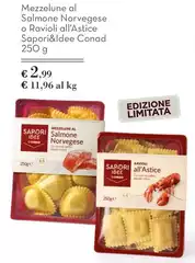 Sapori - Mezzelune Al Salmone Norvegese O Ravioli All'Astice &Idee Sapori - Mezzelune Al Salmone Norvegese O Ravioli All'Astice &Idee