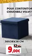 Pouf Contenitori Chiudibili Velvet Pouf Contenitori Chiudibili Velvet