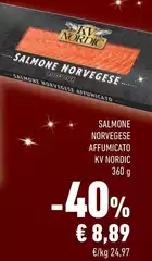Kv nordic - Salmone Norvegese Affumicato Kv nordic - Salmone Norvegese Affumicato
