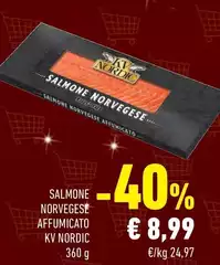 Kv nordic - Salmone Norvegese Affumicato Kv nordic - Salmone Norvegese Affumicato