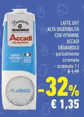 Granarolo - Latte Uht Alta Digeribilità Con Vitamine Accadi Granarolo - Latte Uht Alta Digeribilità Con Vitamine Accadi