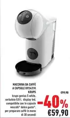 Krups - Macchina Da Caffè A Capsule Kp241k Krups - Macchina Da Caffè A Capsule Kp241k