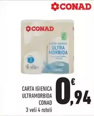 Conad - Carta Igienica Ultramorbida Conad - Carta Igienica Ultramorbida