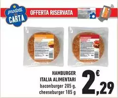 Italia alimentari - Hamburger Italia alimentari - Hamburger