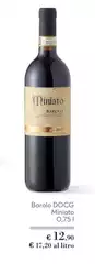 Miniato - Barolo DOCG Miniato - Barolo DOCG
