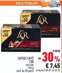 L'or espresso - Capsule Caffè L'or espresso - Capsule Caffè