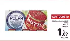 Mutti - Polpa Di Pomodoro Fine Mutti - Polpa Di Pomodoro Fine