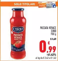 Cirio - Passata Verace Cirio - Passata Verace
