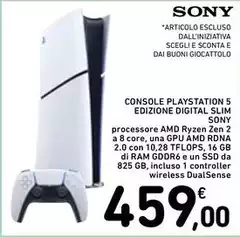 Sony - Console Playstation 5 Edizione Digital Slim Sony - Console Playstation 5 Edizione Digital Slim